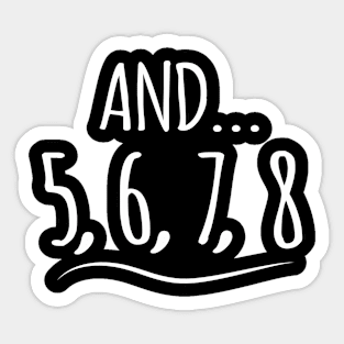 And 5 6 7 8 Sticker